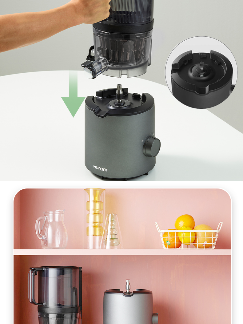 惠人Hurom 韩国原装 H220 大口径 原汁机榨汁机 家用商用 渣汁分离果汁机