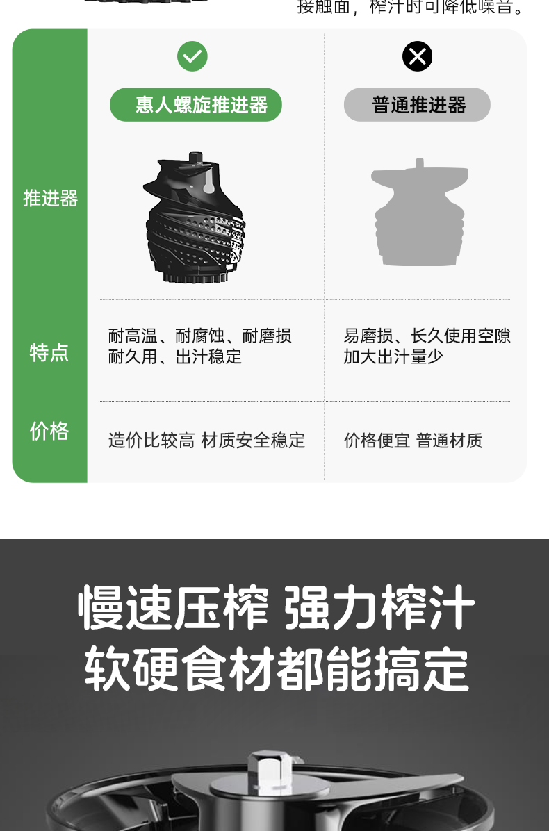 惠人Hurom 韩国原装 H220 大口径 原汁机榨汁机 家用商用 渣汁分离果汁机