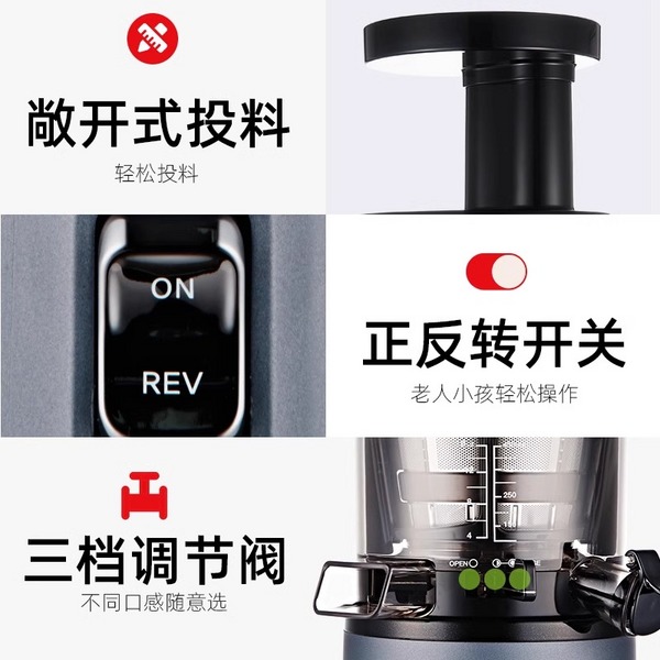 惠人Hurom 韩国原装 HU242L 原汁机榨汁机 家用 渣汁分离果汁机