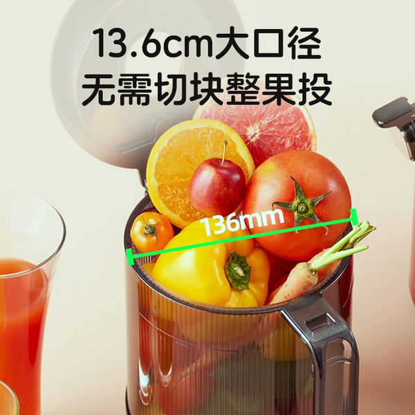 惠人Hurom 韩国原装 H220 大口径 原汁机榨汁机 家用商用 渣汁分离果汁机