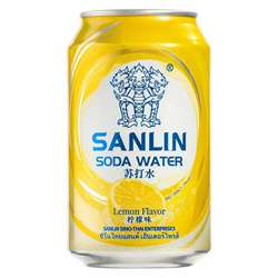 三麟苏打汽水柠檬味易拉罐