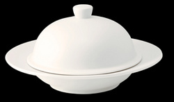 Round Rim Soup plate with Lid