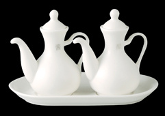Soy Sauce and Vinegar Pot with Underliner