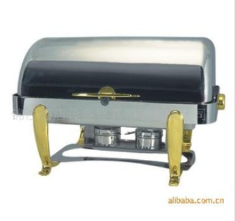 A5601全翻盖镀金单格自助餐炉