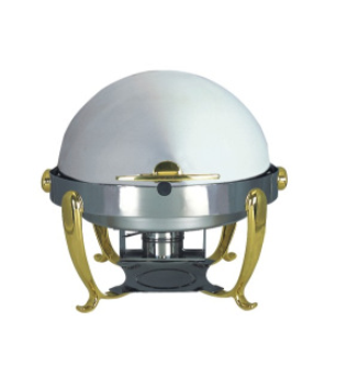 A5604全翻盖镀金球形自助餐炉