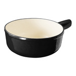 YINEL 珐琅铸铁芝士锅 Cheese Fondue 奶锅 黑色