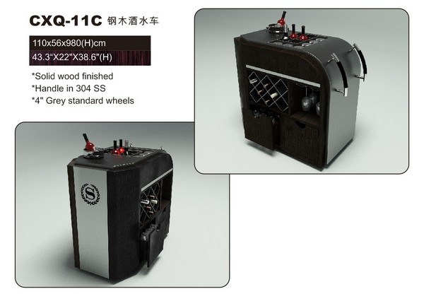 CXQ-11C钢木酒水车