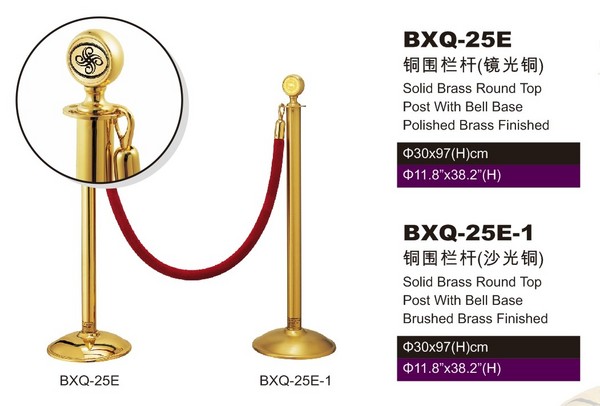 BXQ-25E、25E-1铜围栏杆（镜光铜）（砂光铜）