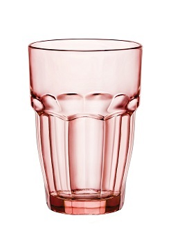 粉色硬石高身水杯(钢化)  37 厘升