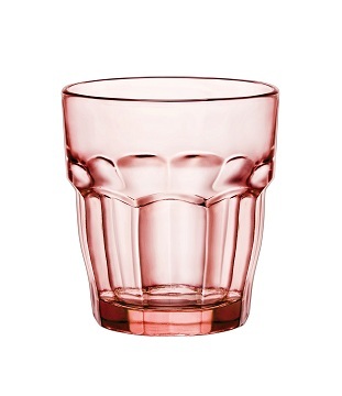 粉色硬石矮身水杯(钢化) 27 厘升