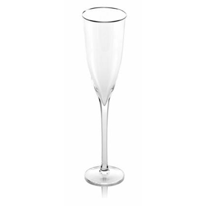 描白金香槟酒杯