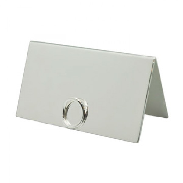 幸运金银器－镀银Q形席位卡