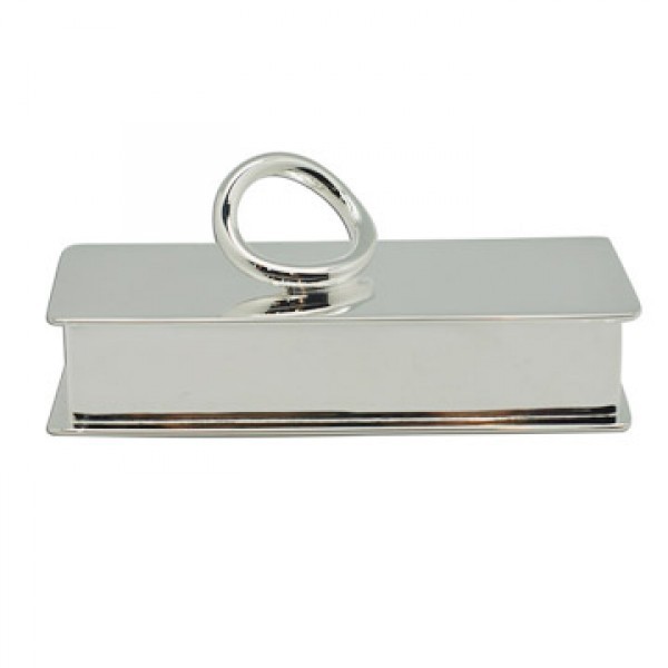 幸运金银器－镀银Q形牙签盒