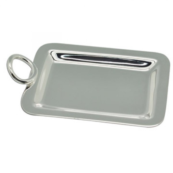 幸运金银器－镀银Q形毛巾碟