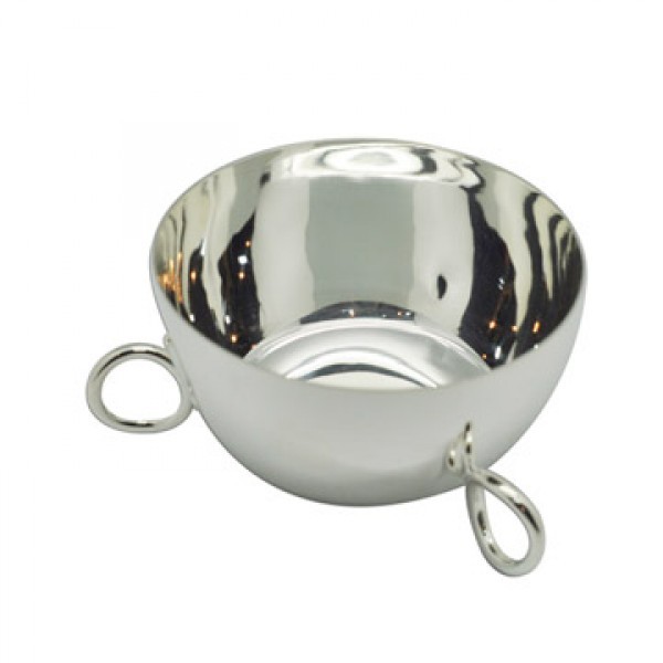 幸运金银器－镀银Q形洗手盅