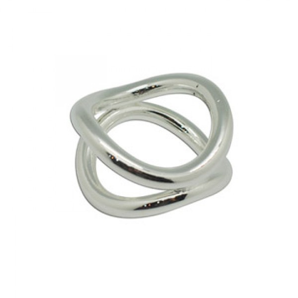 幸运金银器－镀银Q形口布圈