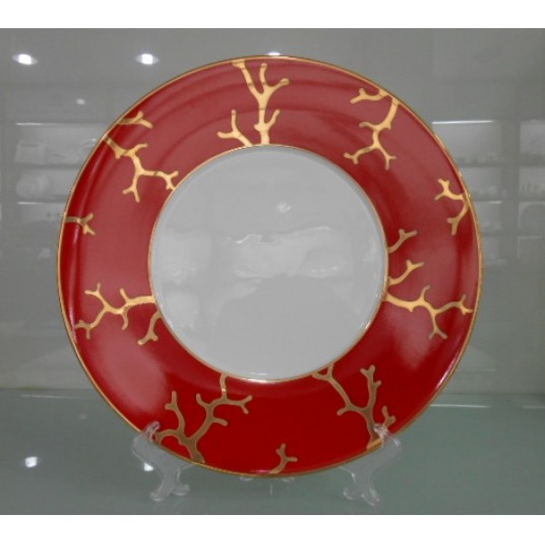 红珊瑚餐盘-骨瓷