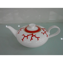 红珊瑚茶壶-骨瓷