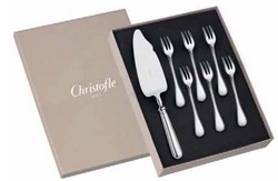 coffret 6 fourchettes a gateaux+1 pelle coupante a gateaux ou a glace