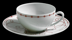 Paire tasse thé Paris sienne